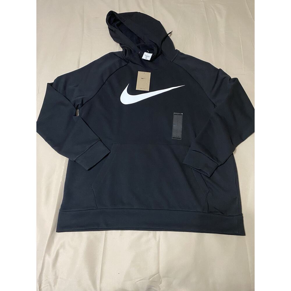 NWT Nike Sportswear Club Men's Pullover Hoodie Training CZ2425-010- Black Size L